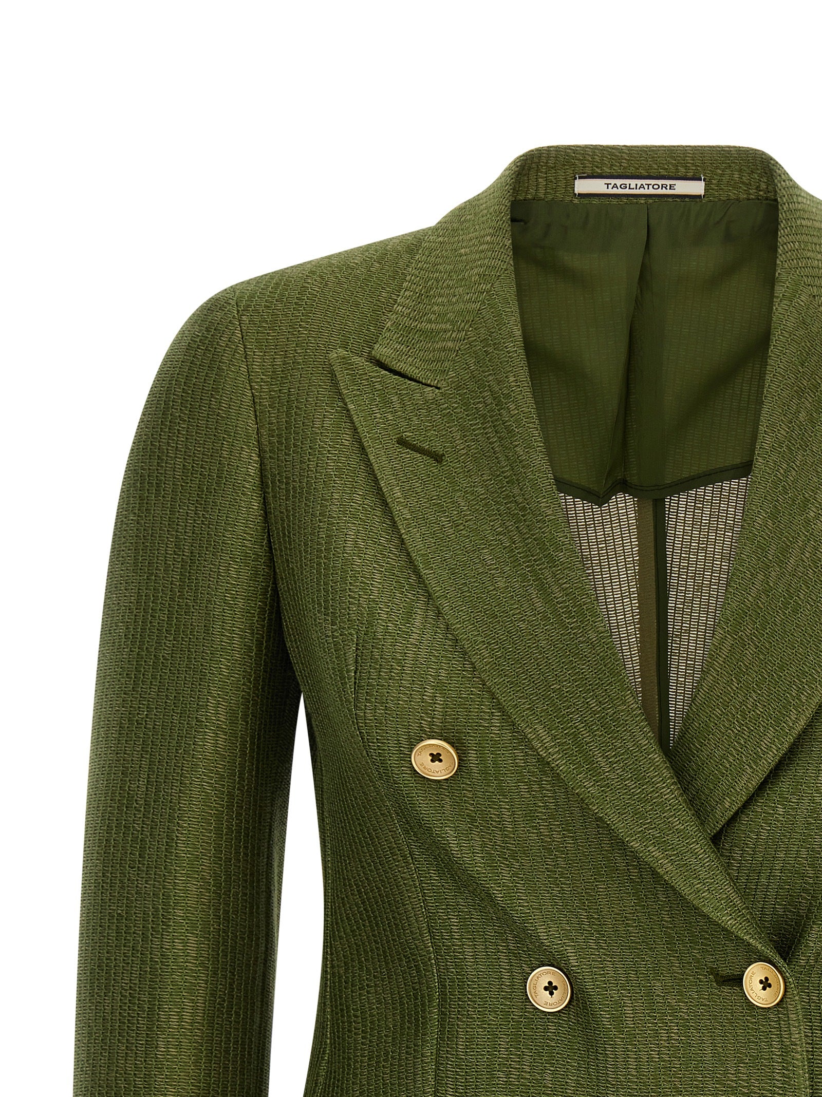 Parigi blazer Green Cotton Blazer, Suits
