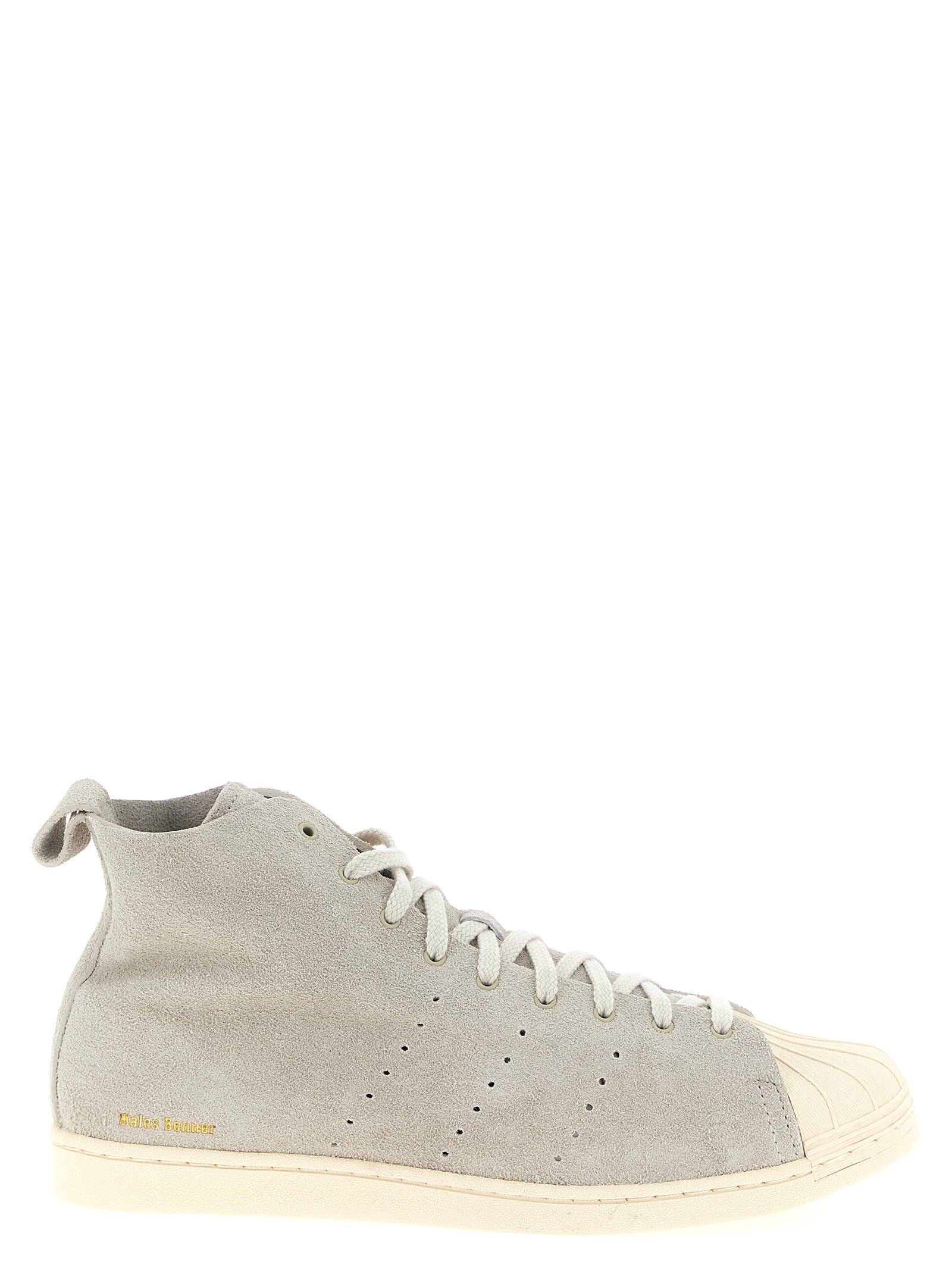 Superstar Hi sneakers Adidas Originals by WB Gray Calfskin Leather (bos Taurus)