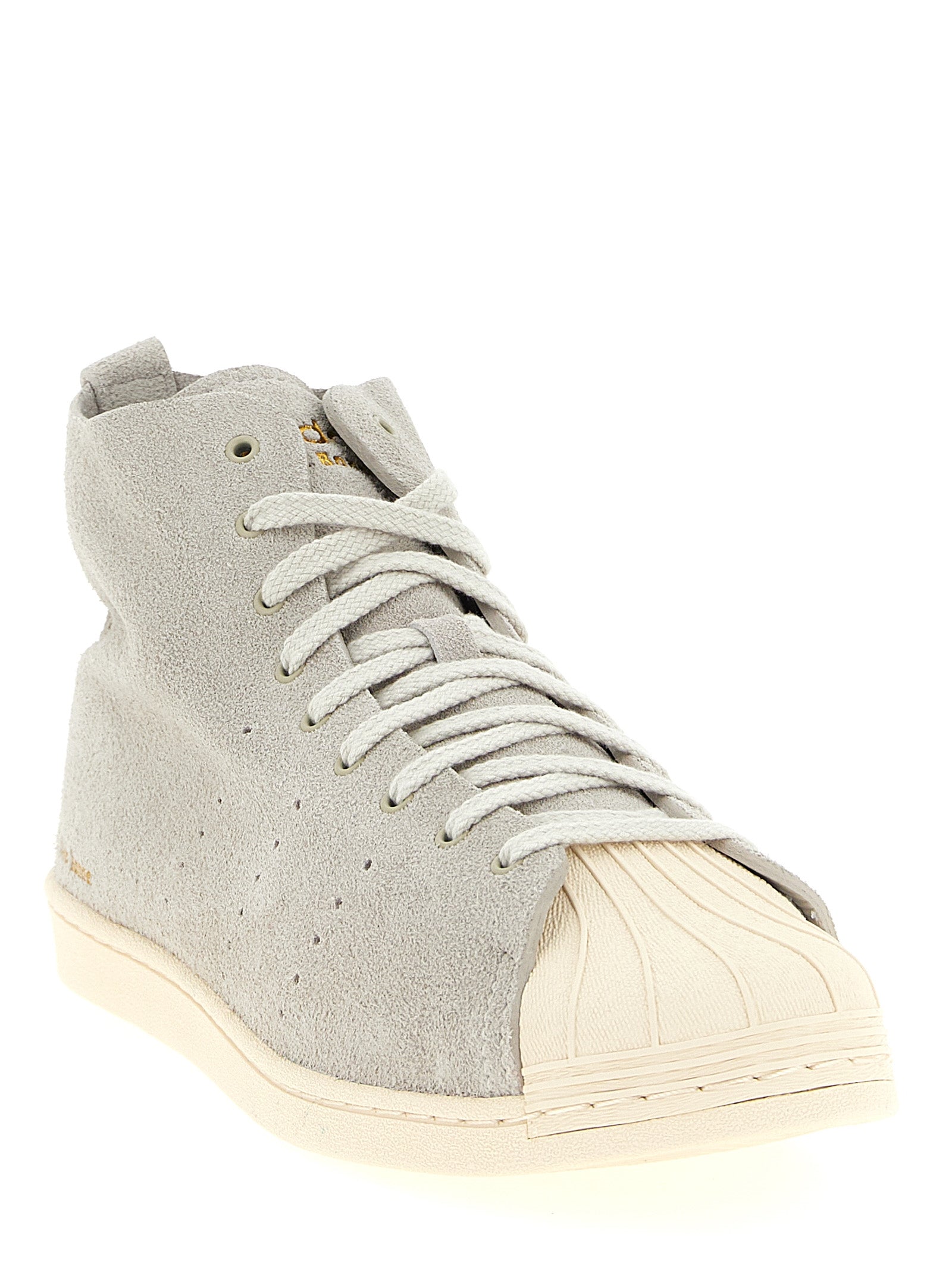Superstar Hi sneakers Adidas Originals by WB Gray Calfskin Leather (bos Taurus)