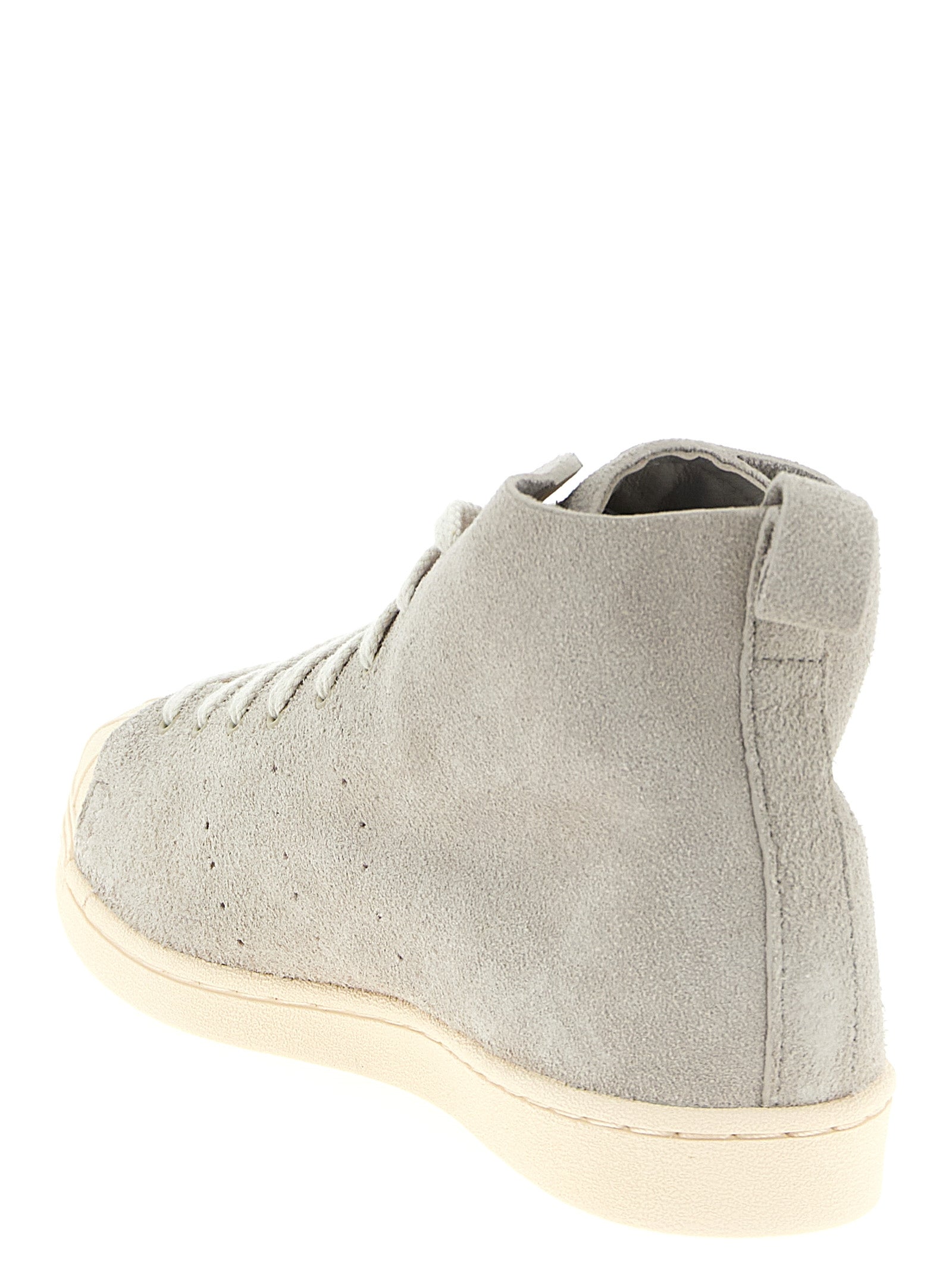 Superstar Hi sneakers Adidas Originals by WB Gray Calfskin Leather (bos Taurus)