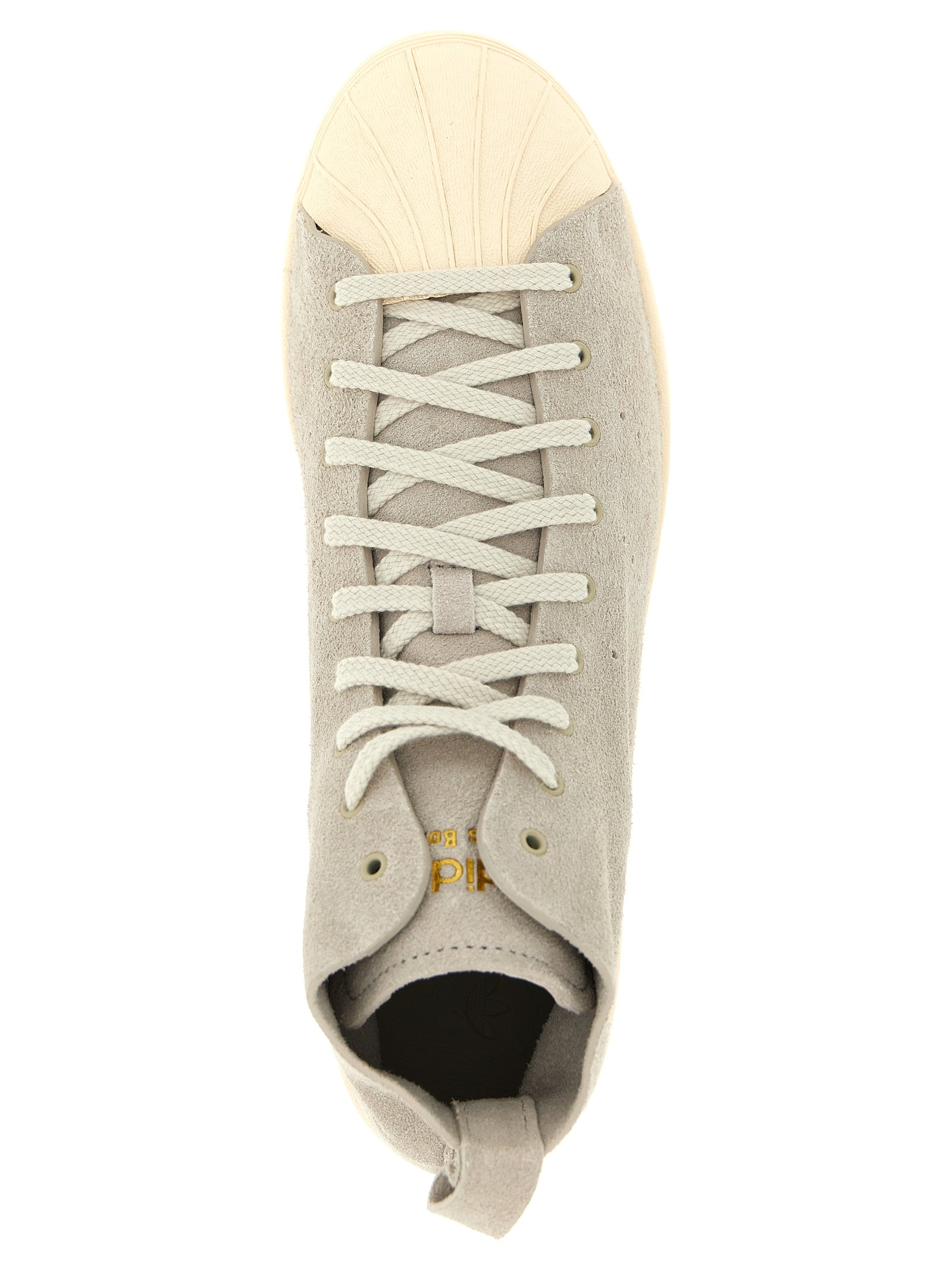 Superstar Hi sneakers Adidas Originals by WB Gray Calfskin Leather (bos Taurus)