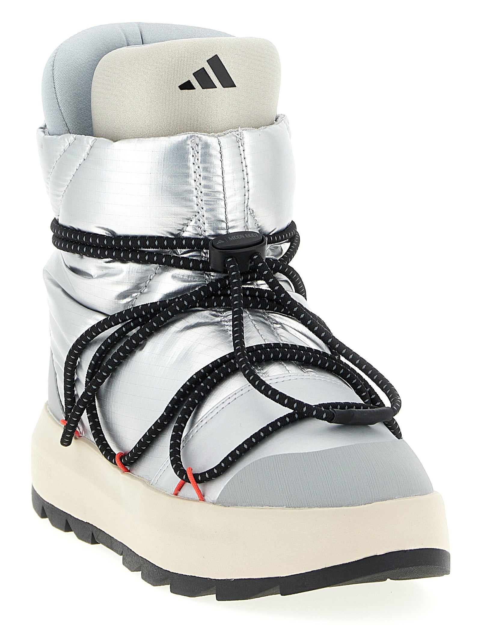 Ace Adidas x Moonboot ankle boots Silver Textile Boots