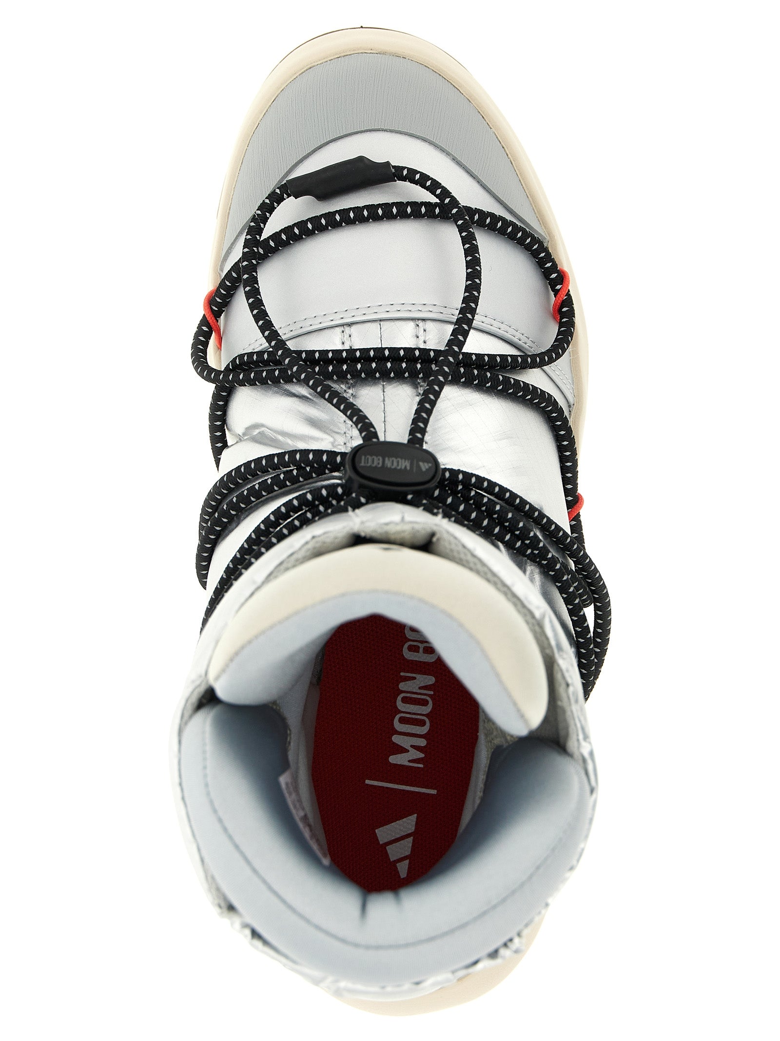 Ace Adidas x Moonboot ankle boots Silver Textile Boots