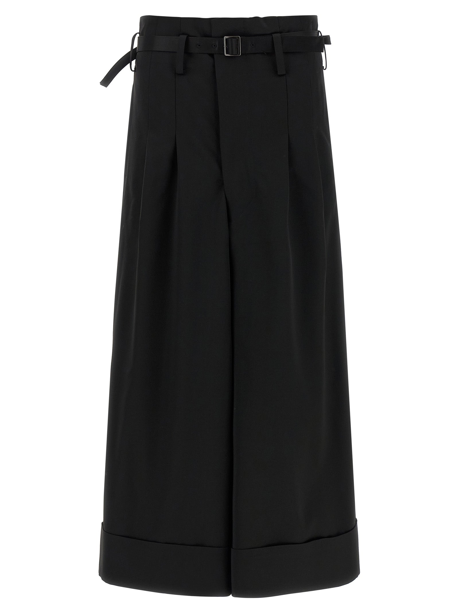 High waist pants Black Acetate