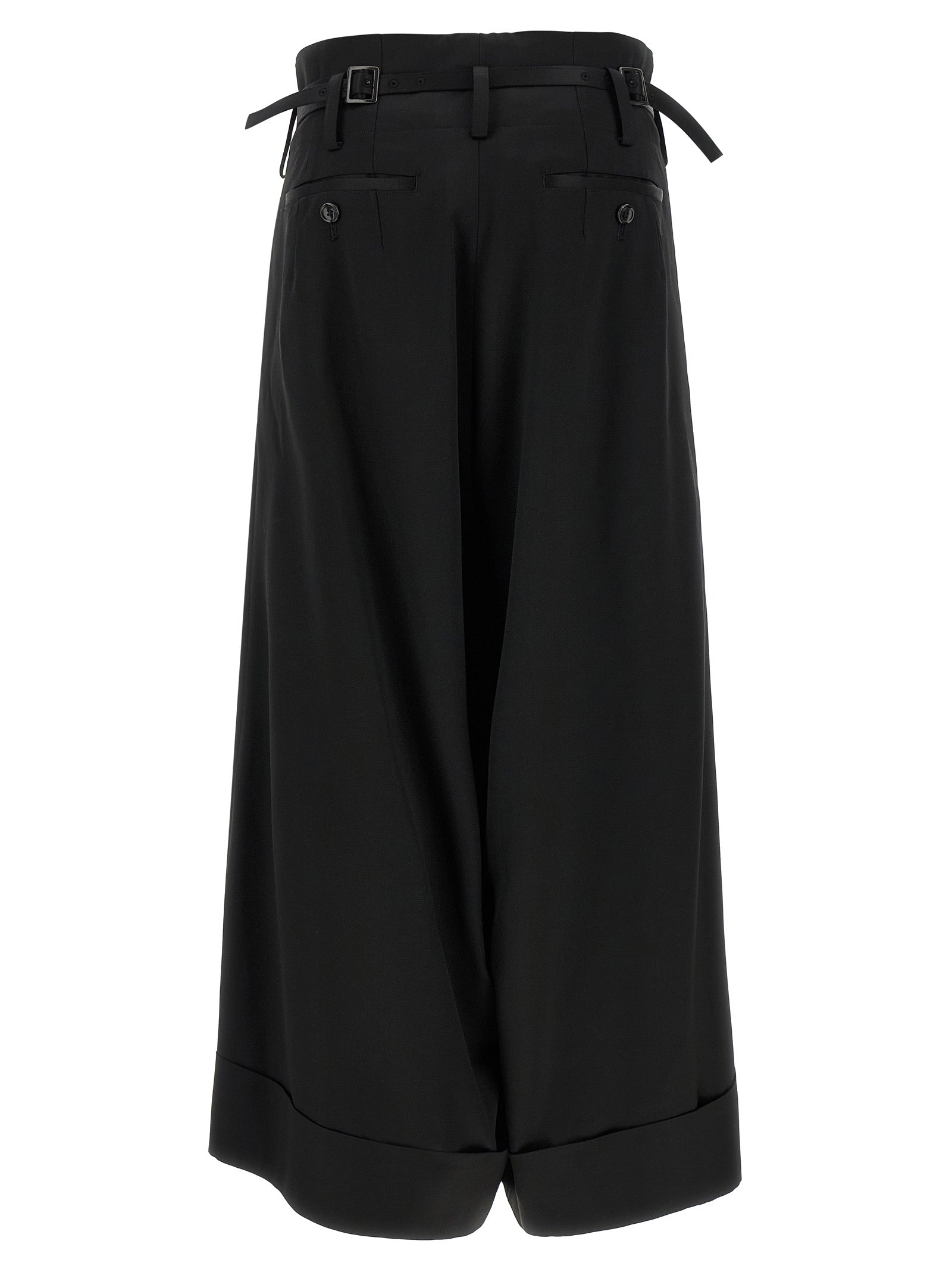 High waist pants Black Acetate