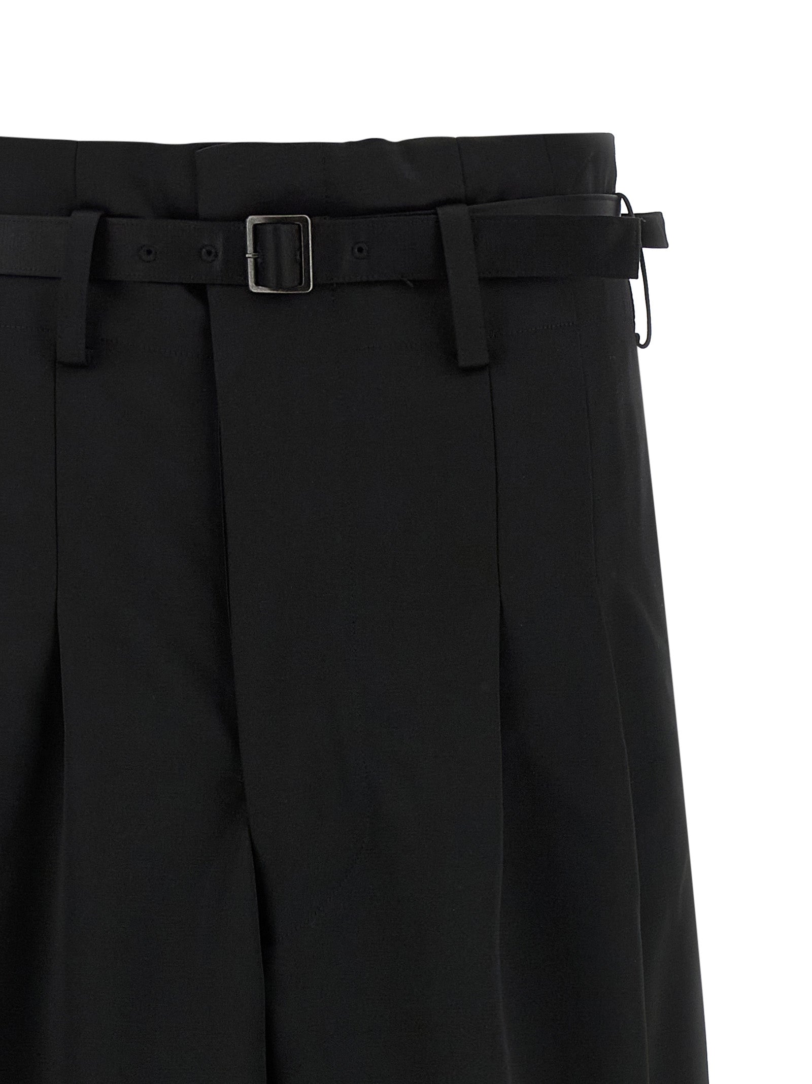 High waist pants Black Acetate