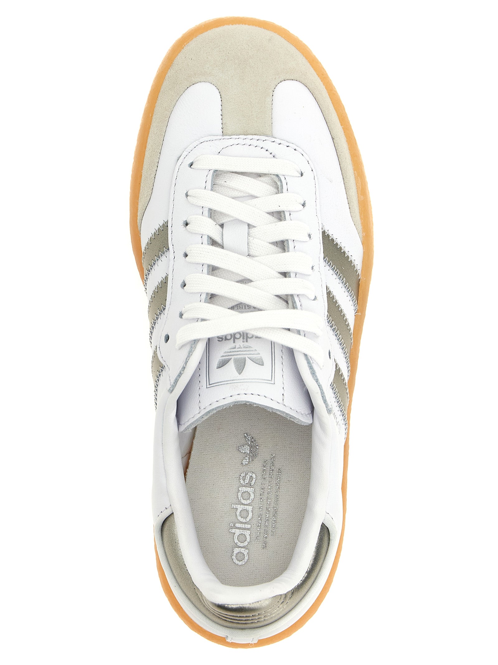 Sambae sneakers Silver Calfskin Leather (bos Taurus)
