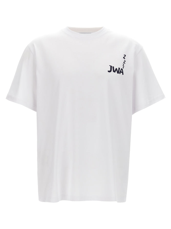 Logo T-shirt White/black Cotton