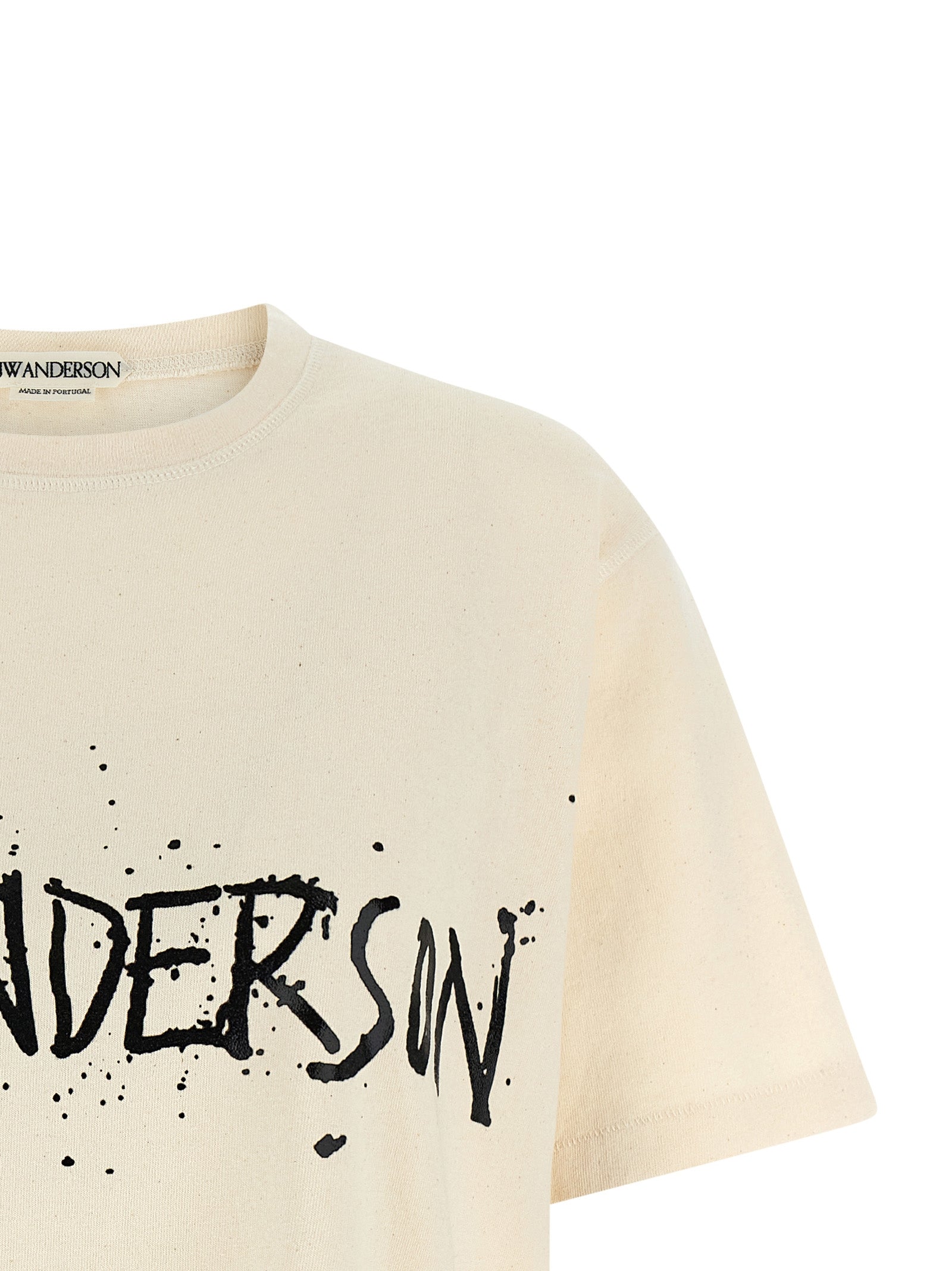 Circular T-shirt Beige Cotton