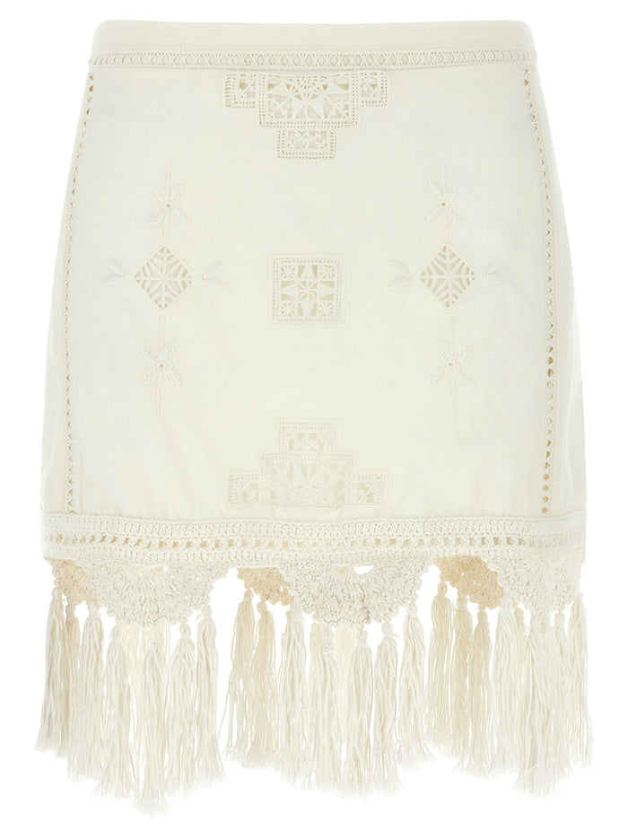 Sandra skirt White Cotton