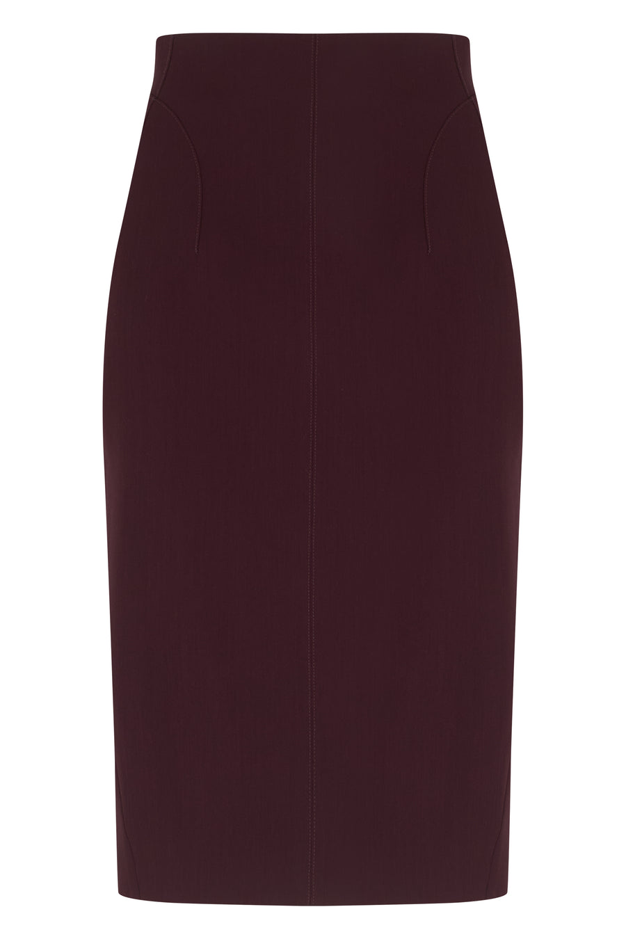 Bodycon Skirt Brown Viscose Pencil
