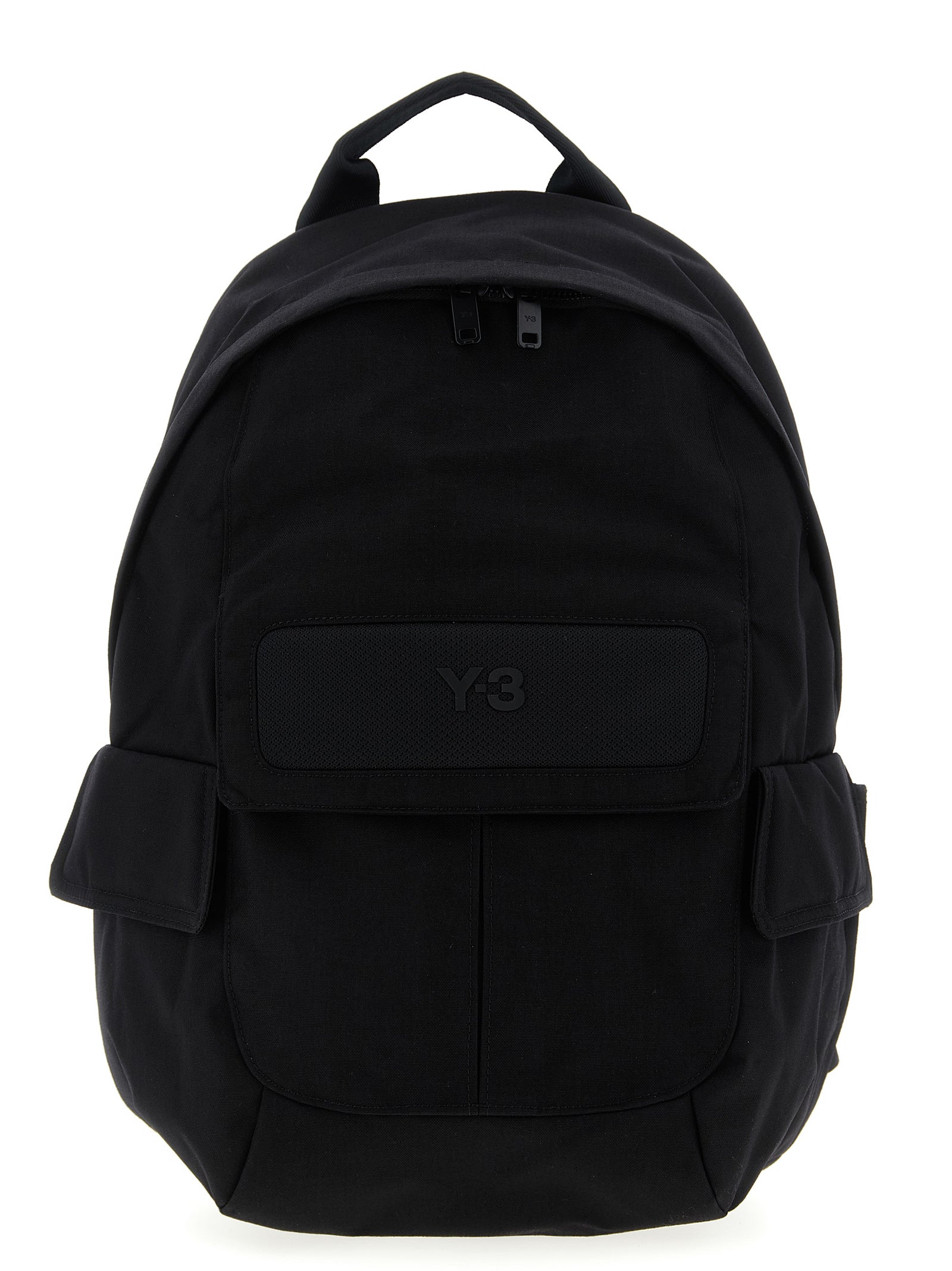 Small logo pocket backpack Black Polyamide Backpacks