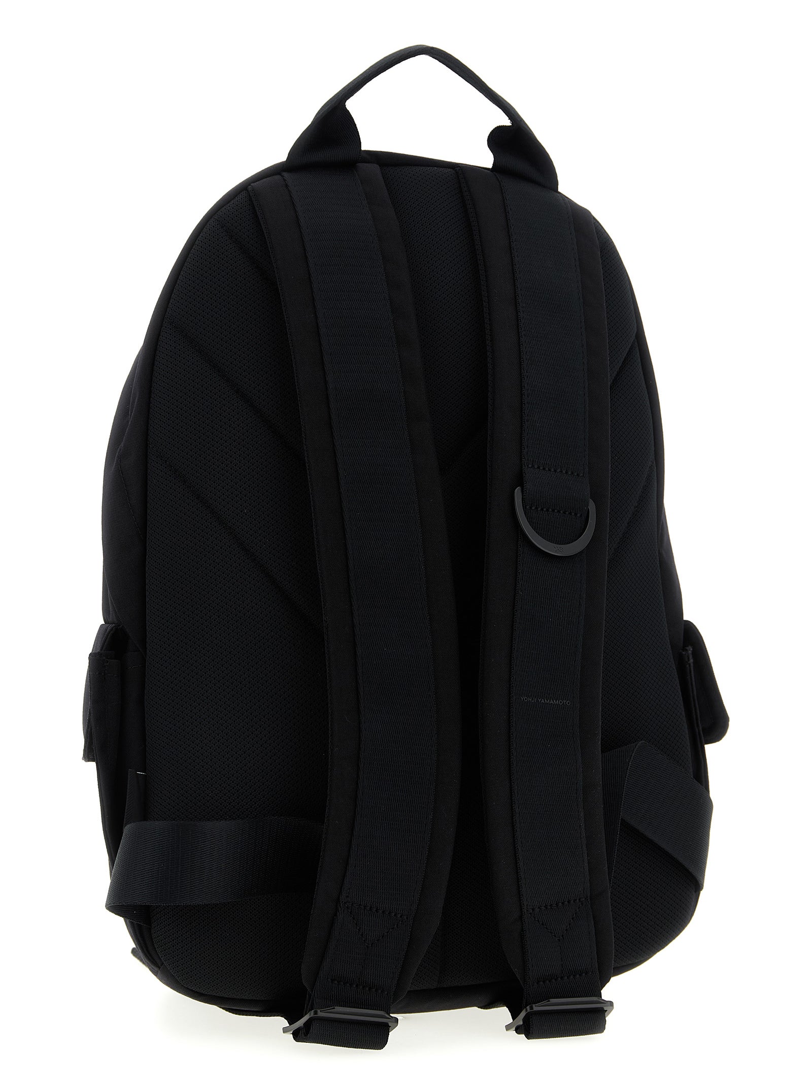 Small logo pocket backpack Black Polyamide Backpacks
