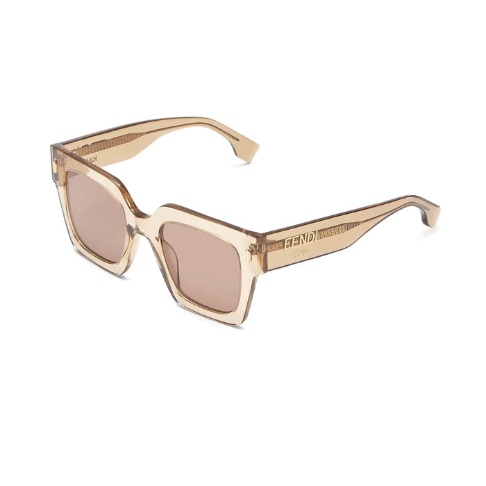 FE40101I 57e Beige Acetate Occhiali Sole