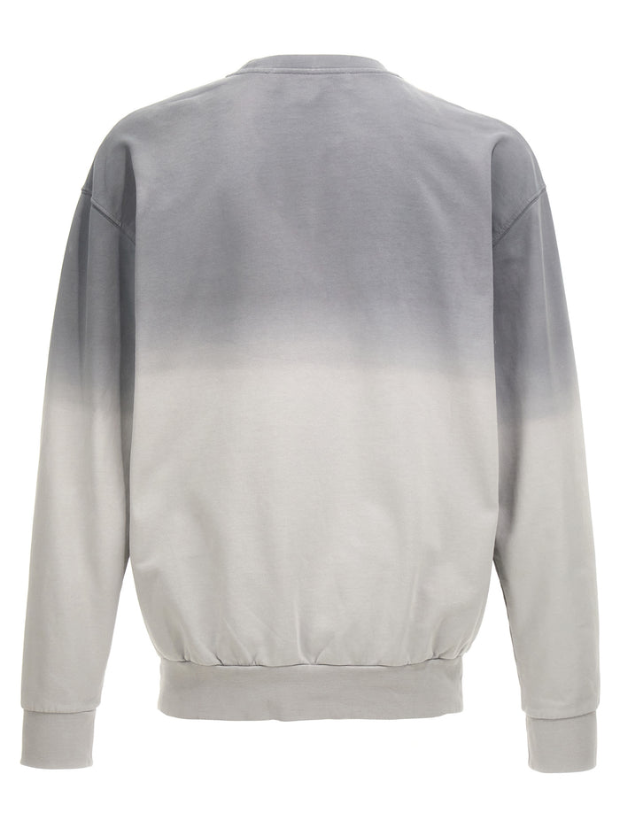Logo Embroidery Sweatshirt Gray Cotton