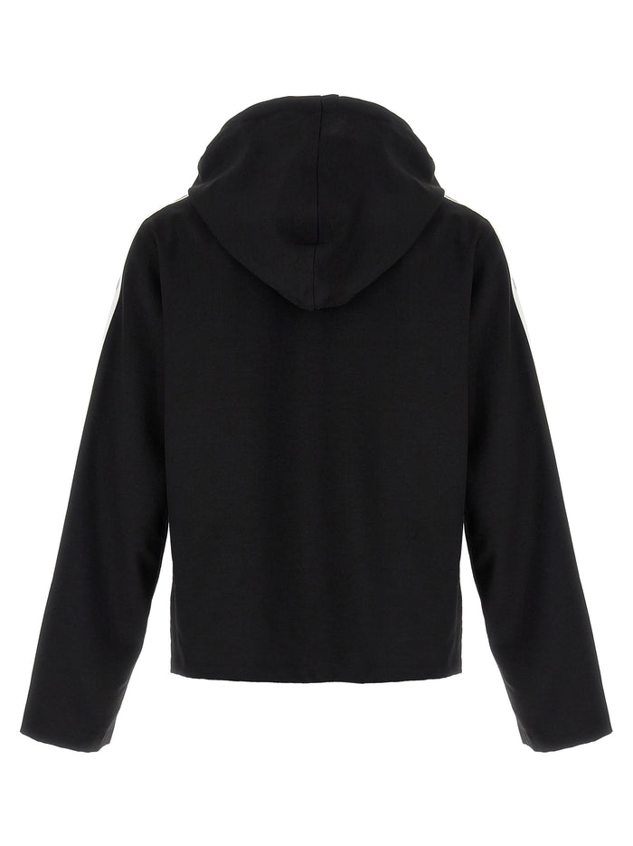 Y-3 3-Stripes hoodie White/black Polyester Sweatshirt