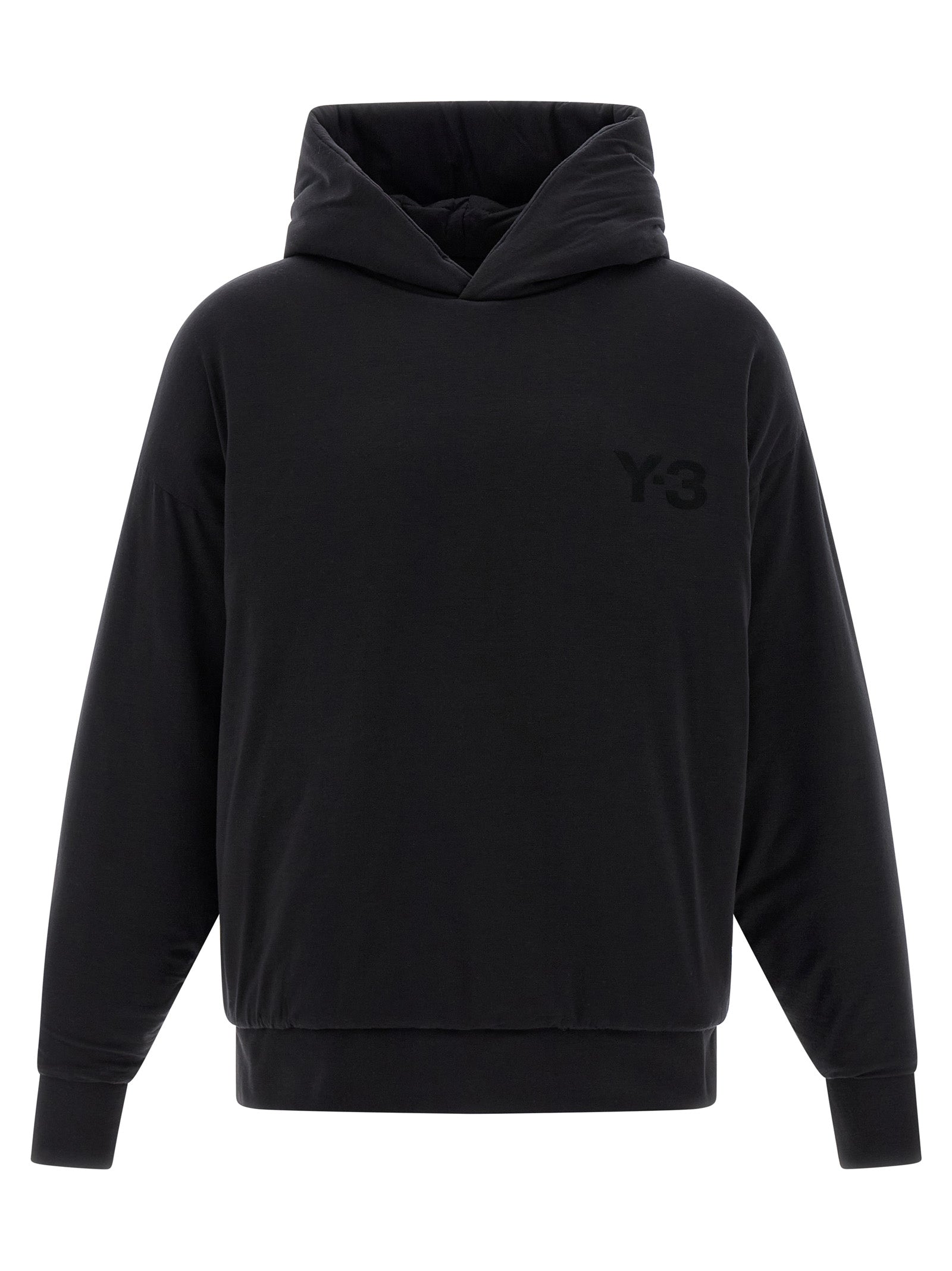Y-3 Padded hoodie Black Lyocell Elastane Sweatshirt