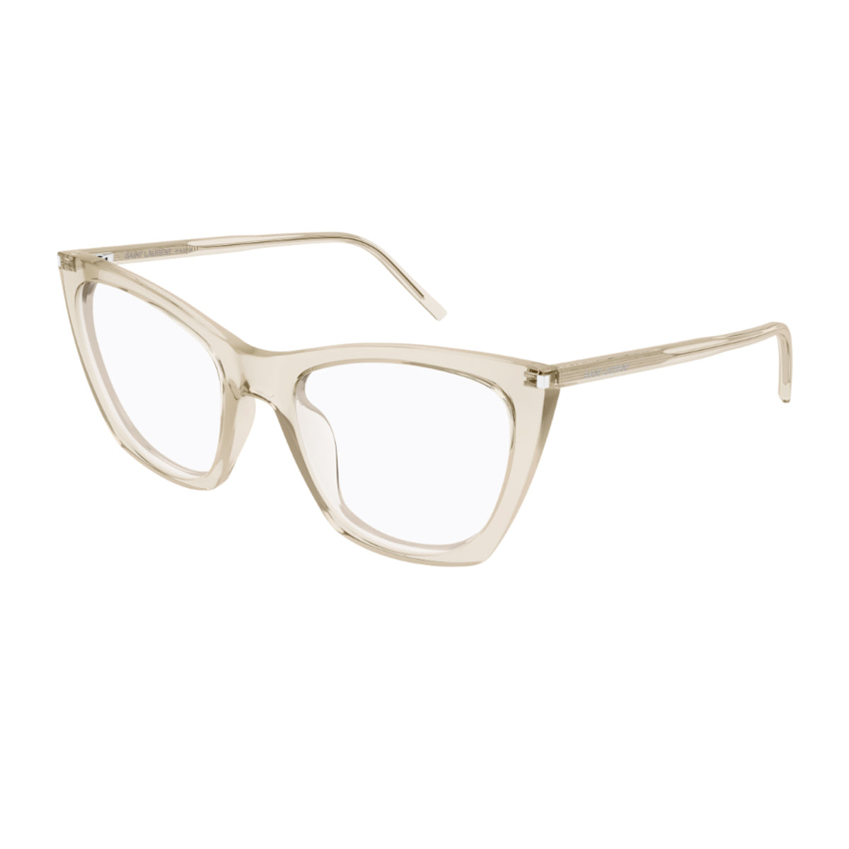 Saint Laurent SL 214 Kate Thin OPT Linea Corner Angle 004 Beige Trasparente Occhiali Da Vista