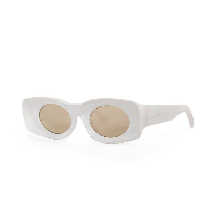 LW40033I PAULAS IBIZA 24c Bianco Ghiaccio Glitterato Acetate Occhiali Sole