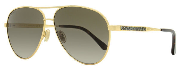 Jimmy Choo Jimena Metal/Plastic (Acetate) sunglasses in gold