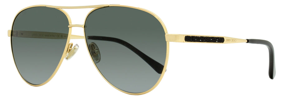 Jimmy Choo Jimena Metal/Plastic (Acetate) sunglasses in gold
