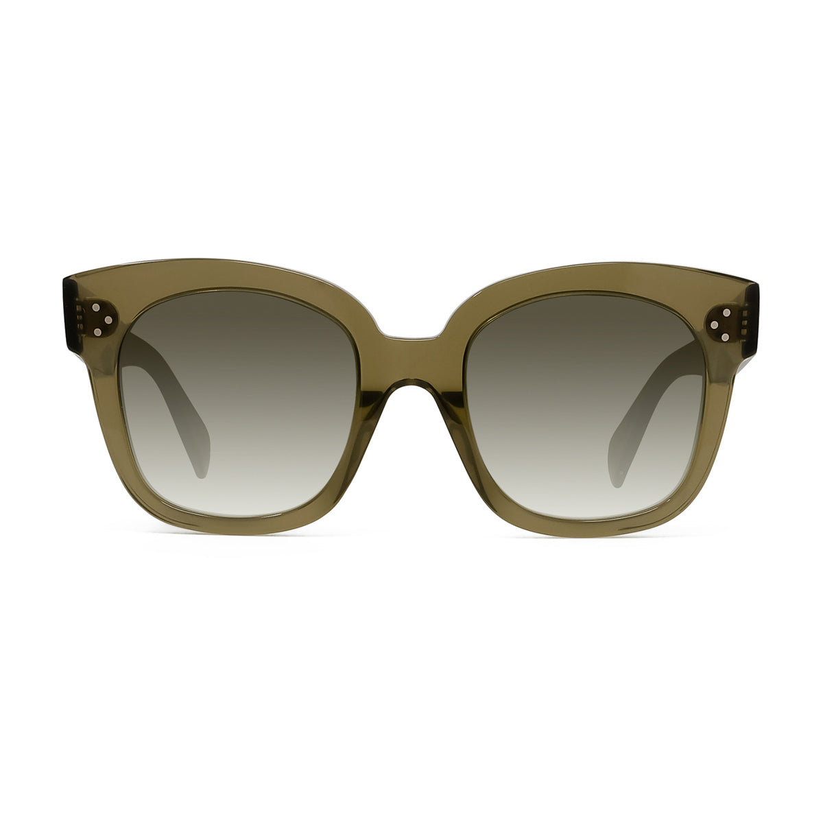 Celine CL4002UN 3 Dots 98p Khaki Opalino Verde Acetate Occhiali Da Sole