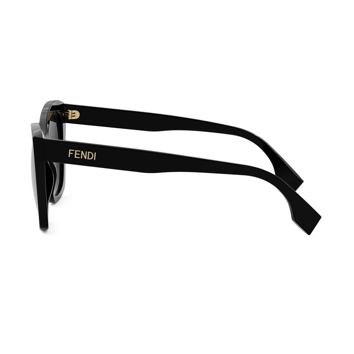 FE40151I 01B Nero Fendi Lettering Acetate Occhiali Da Sole