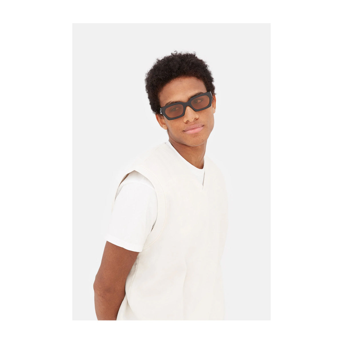 Retrosuperfuture TEDDY REFINED Black Brown Nero Acetate Occhiali Da Sole