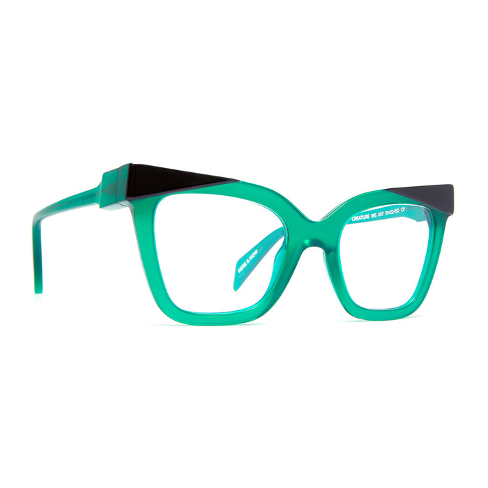 CREATURE 065 007 Nero- Verde Prato Acetate Occhiali Da Vista