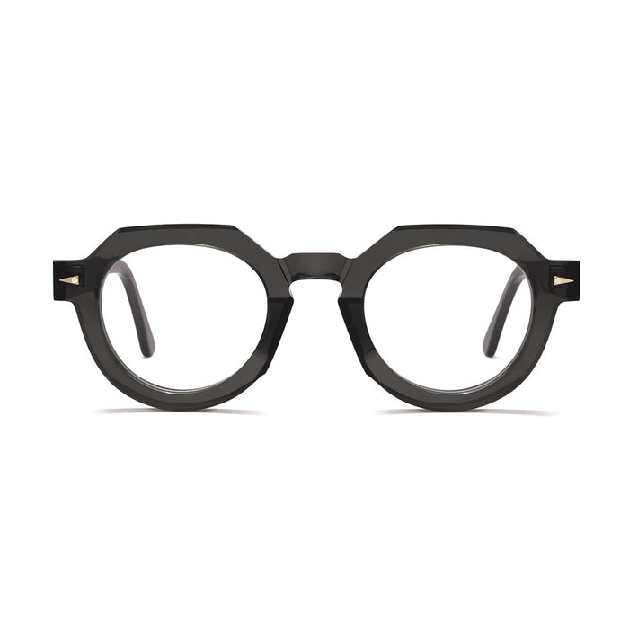 Petits Champ Foglight Grigio Scuro Trasparente Acetate Occhiali Da Vista