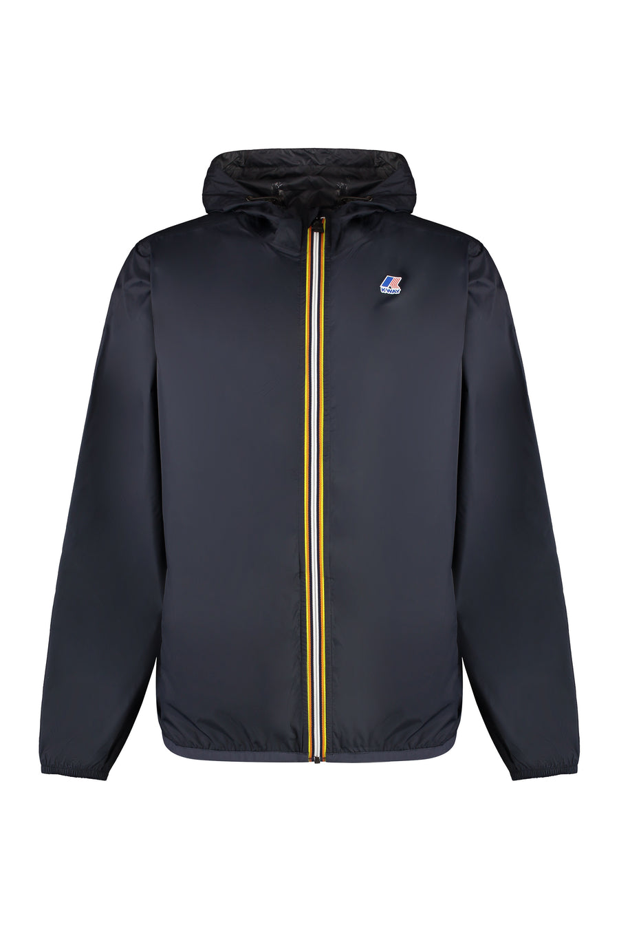 Claude Hooded Nylon Jacket Blue Polyamide Raincoats