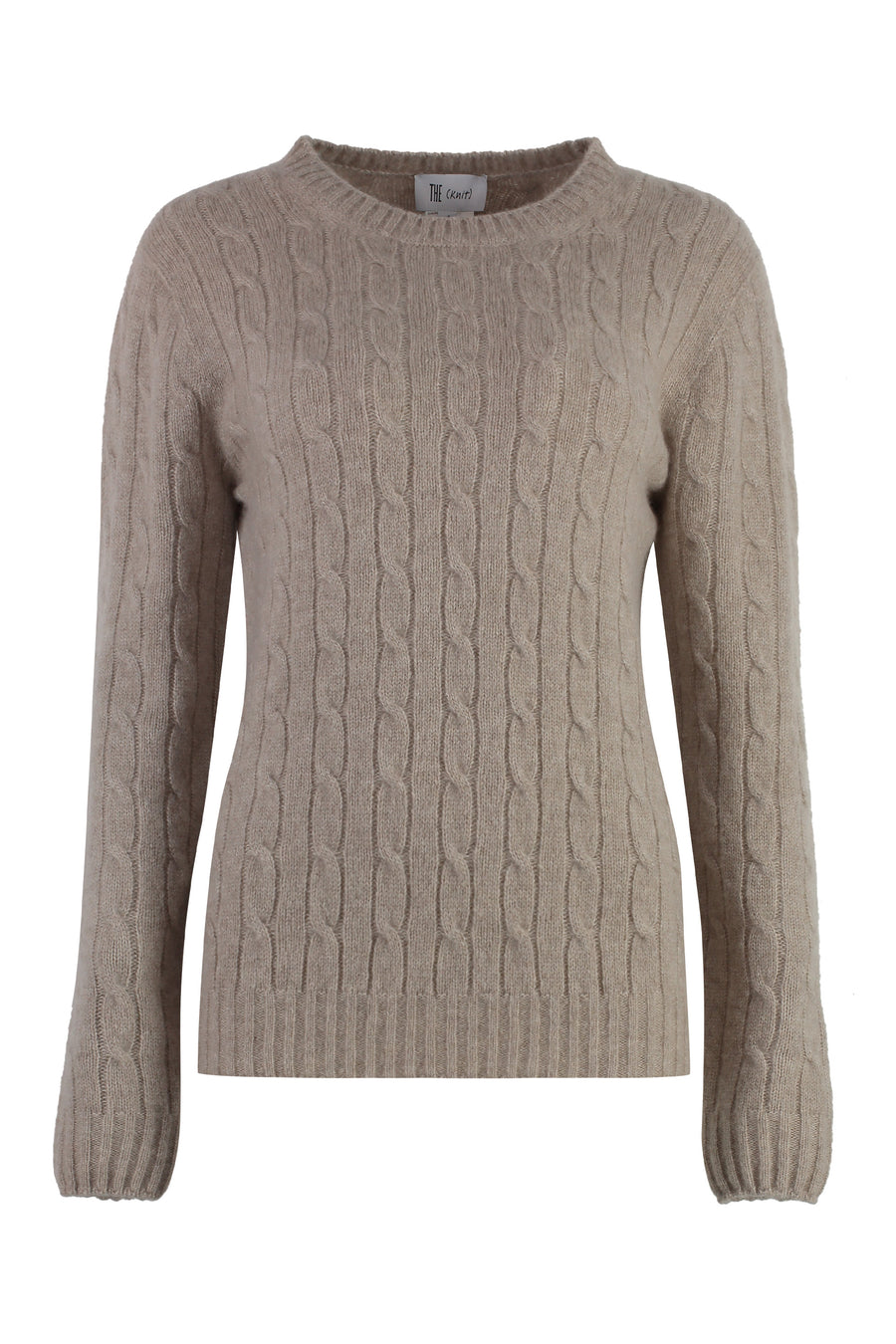 Sweater Cashmere-Silk Blend Beige