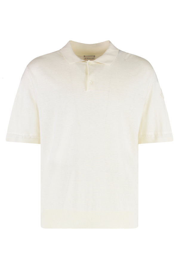 Short Sleeve Polo Shirt Panna Silk
