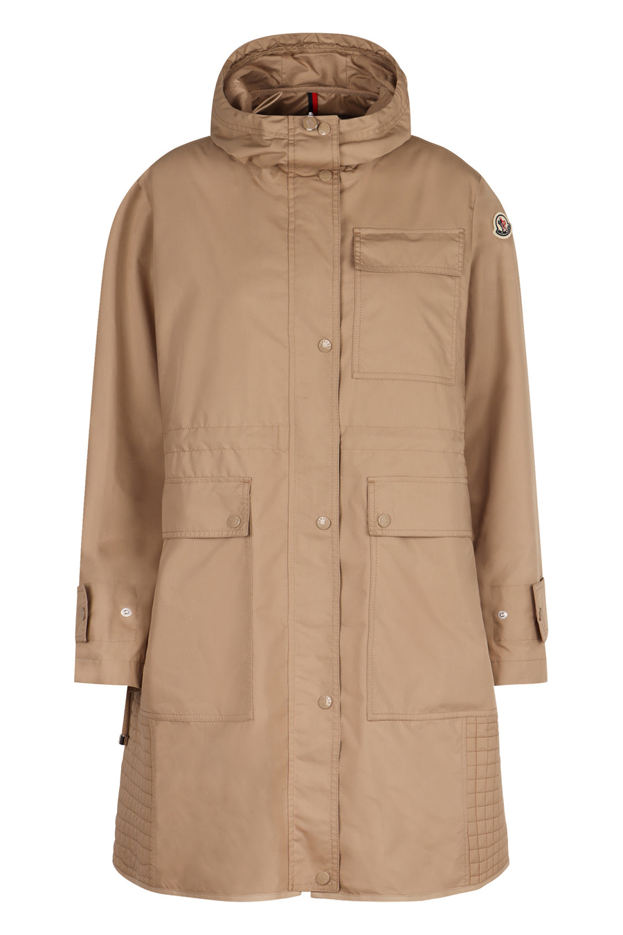 Moncler Meudon Techno Fabric Jacket Beige Cotton Trench & Raincoats