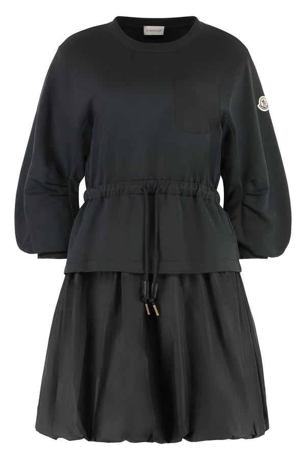 Cotton Mini-Dress Black