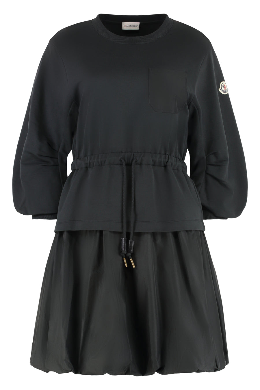 Cotton Mini-Dress Black