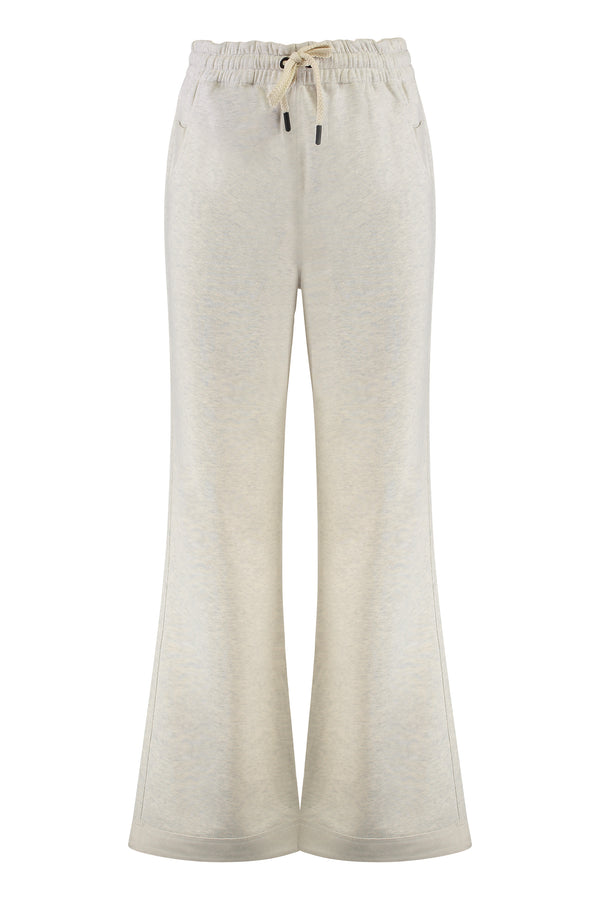 Gray Cotton Track Pants