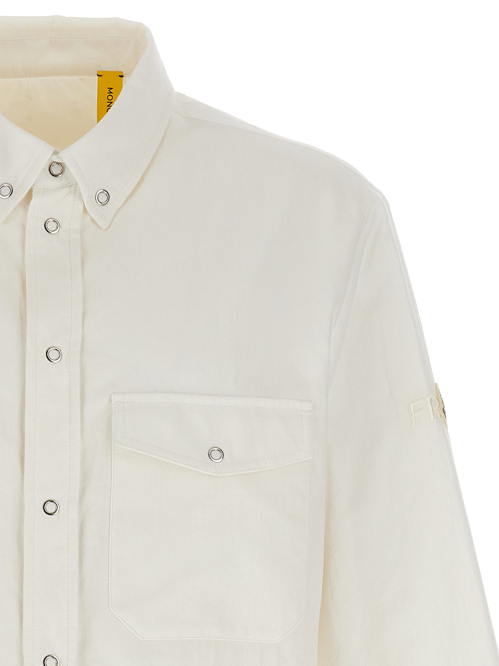 Overshirt Moncler x FRGMT White Polyamide Shirt, Blouse