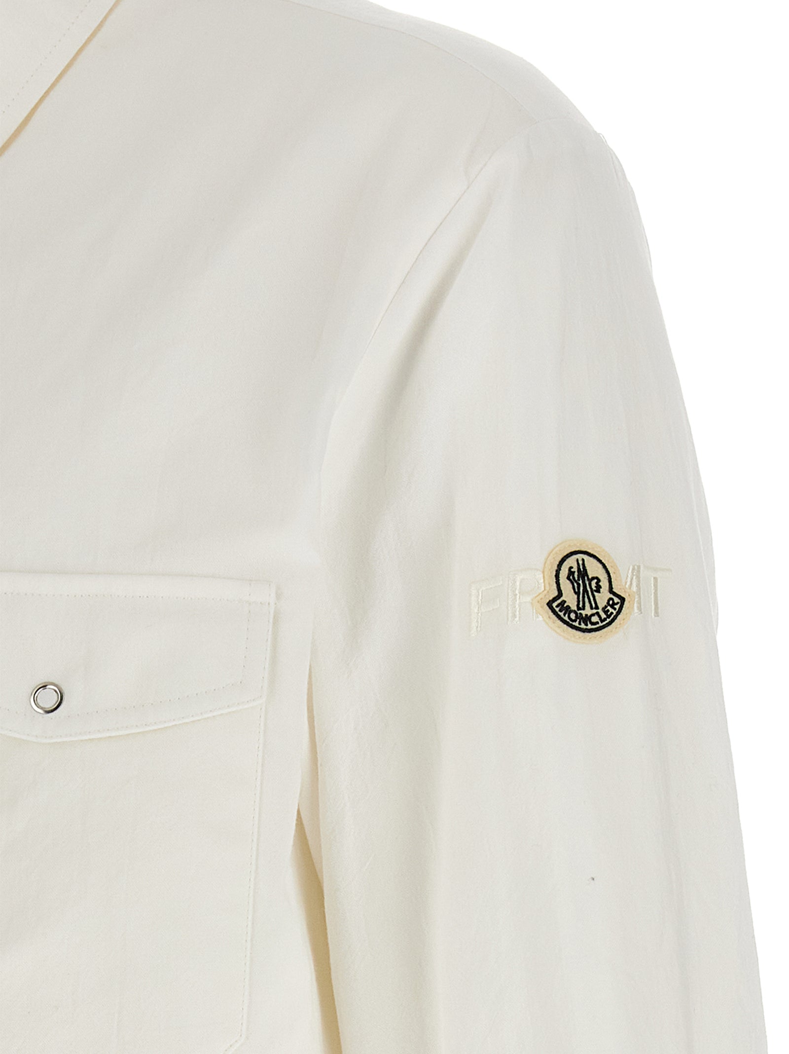 Overshirt Moncler x FRGMT White Polyamide Shirt, Blouse
