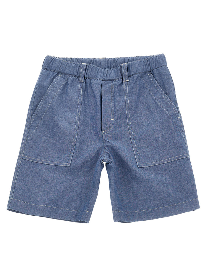 Denim bermuda shorts Light Blue Cotton Bermuda