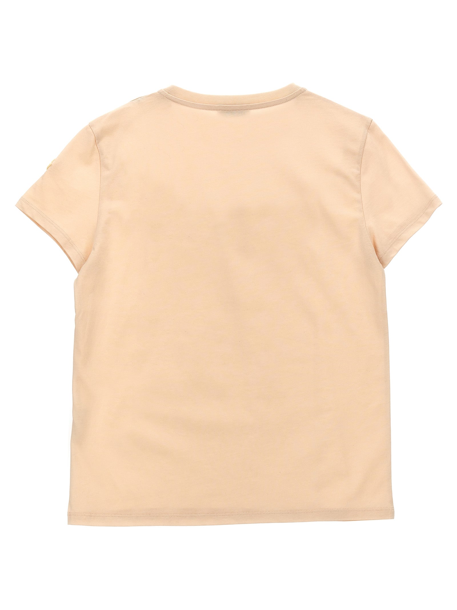 Logo embroidery t-shirt Pink Cotton