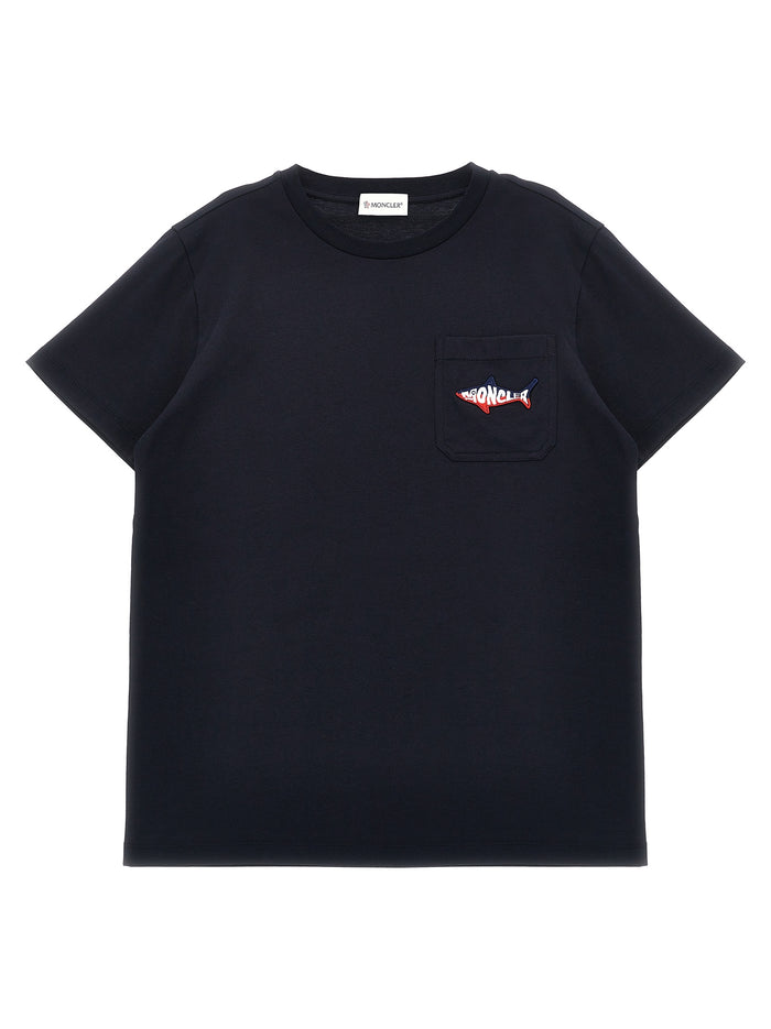 Squalo T-shirt Blue Cotton