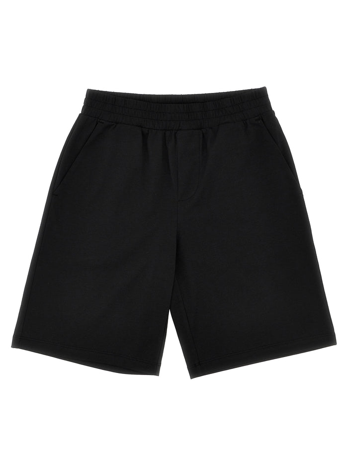 Logo patch Bermuda shorts Black Cotton Bermuda