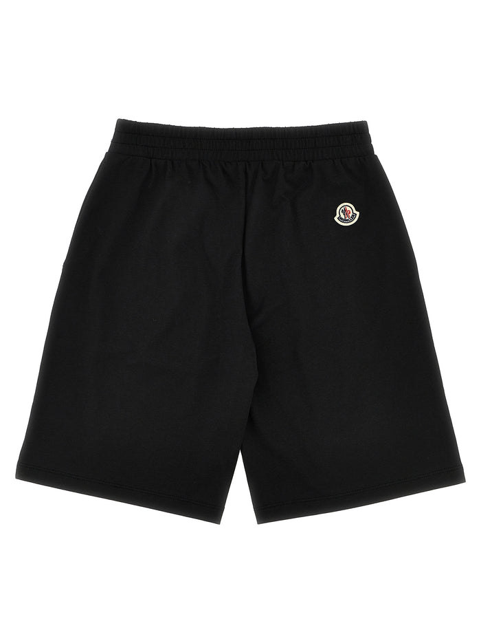 Logo patch Bermuda shorts Black Cotton Bermuda