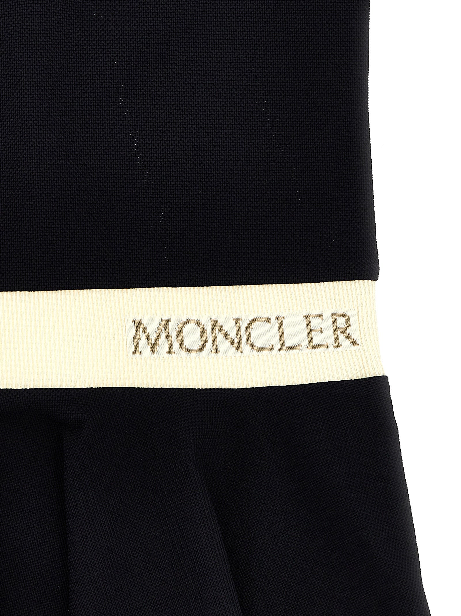 Piqué dress Blue Cotton Polyamide Elastane