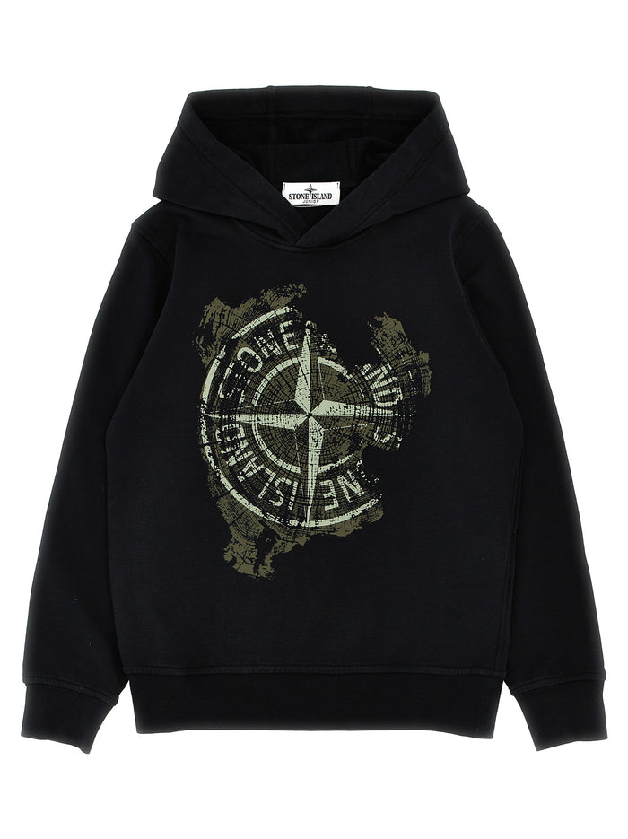 Printed hoodie Black Cotton Sweatshirt