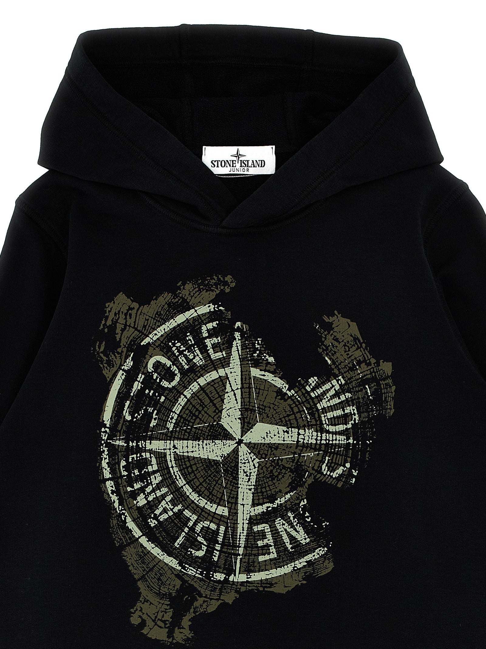 Printed hoodie Black Cotton Sweatshirt