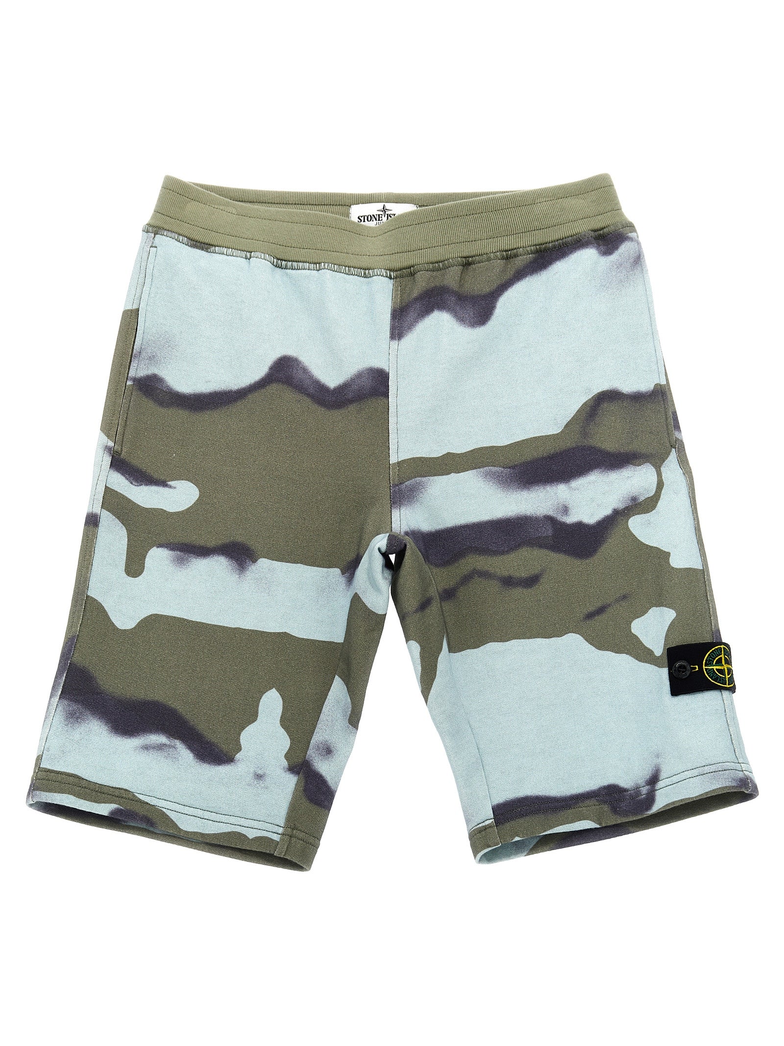 Logo badge bermuda shorts Multicolor Cotton Bermuda