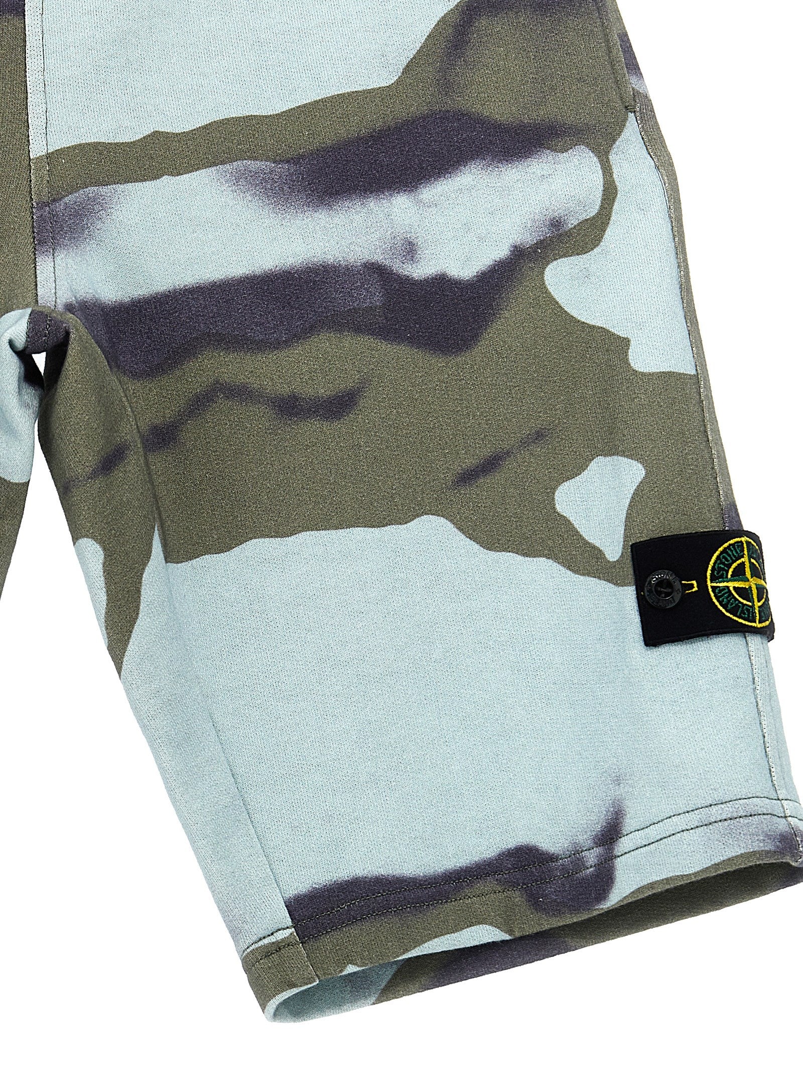 Logo badge bermuda shorts Multicolor Cotton Bermuda
