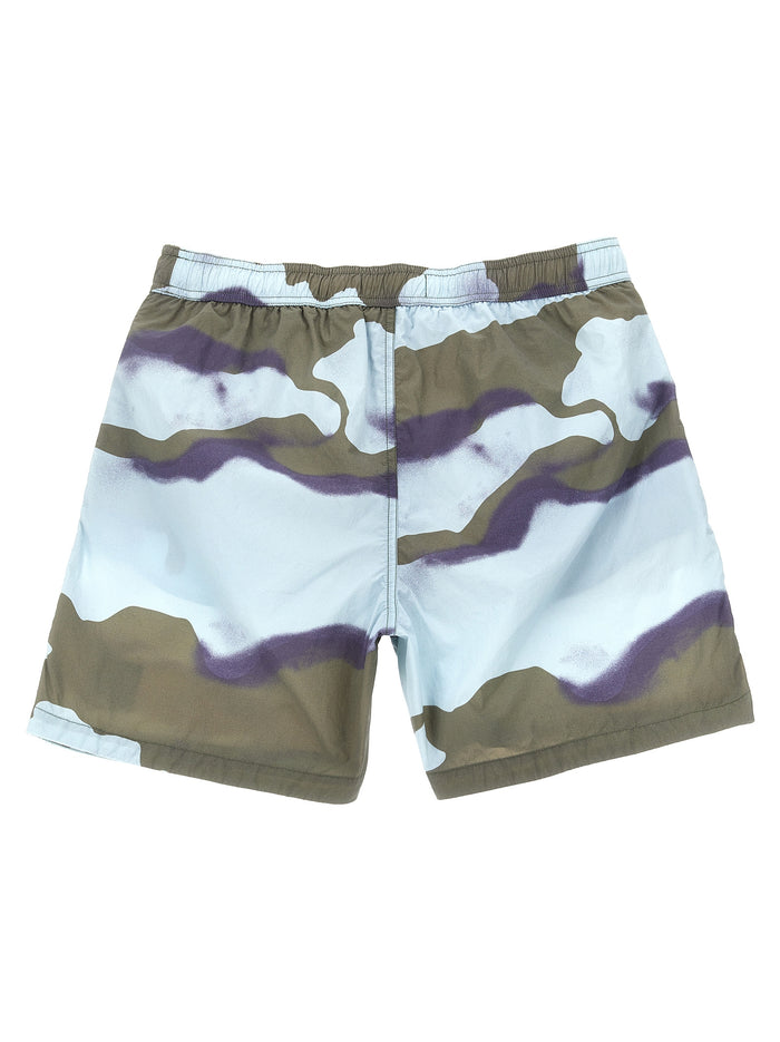 Logo patch swim shorts Multicolor Polyamide Beachwear